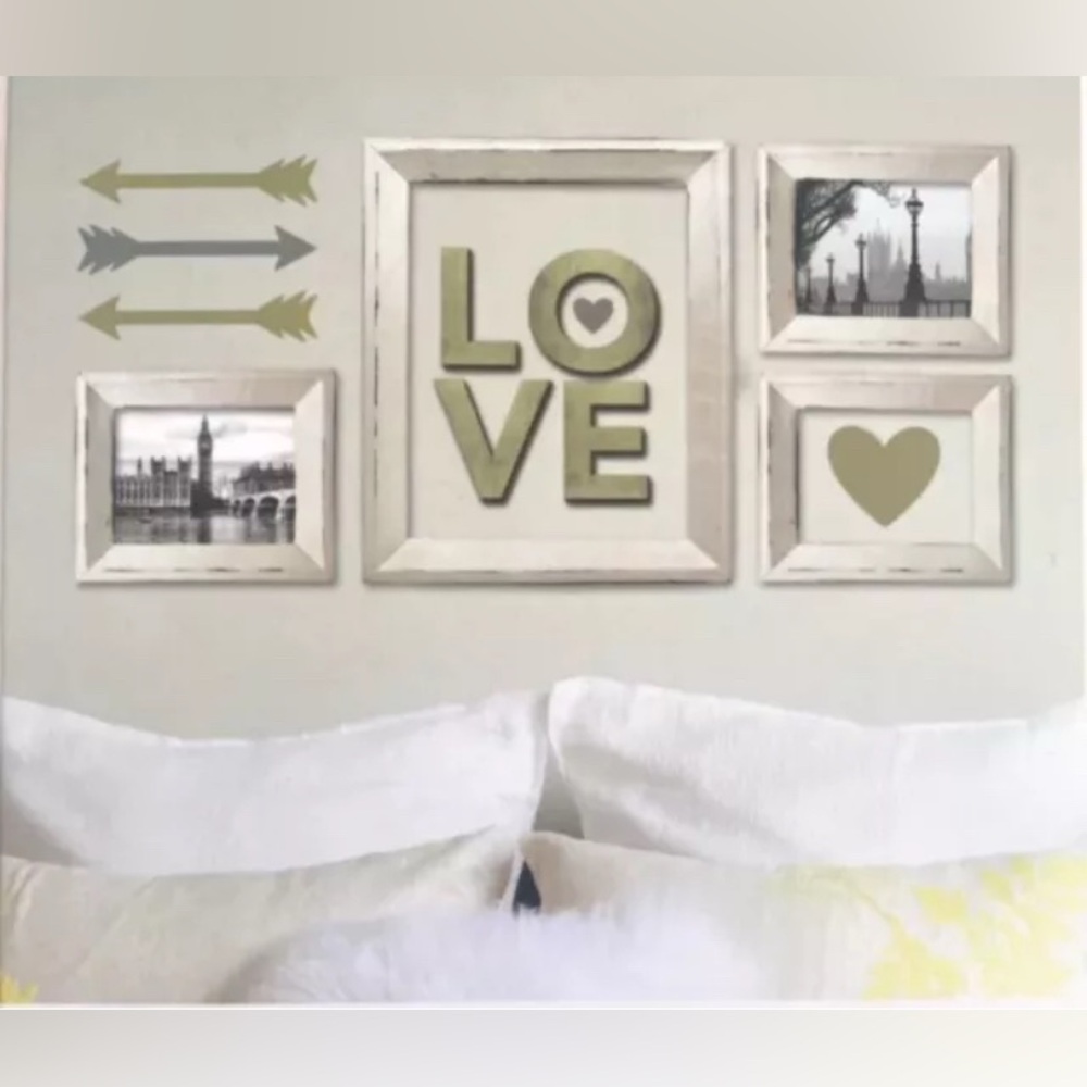 Paper Riot Removable Decor Decal Sheets Metallic Love Hearts Arrows Letters New